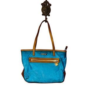 Michael Kors Kempton blue nylon tote